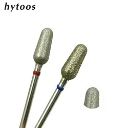 HYTOOS Smooth Top Grinding Head Diamond Nail Drill Bits 3/32 Rotary Nail Burr Electric Drills Nails Accessories