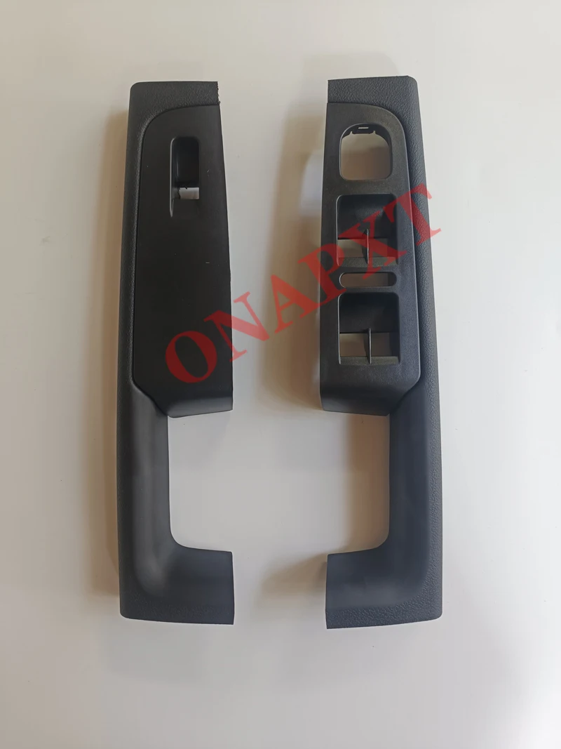 For Skoda Superb 2008-2013 Beige Front Inner Door Handle 2 PCS Armrest Frame Switch Control Panel Trim 4 PCS