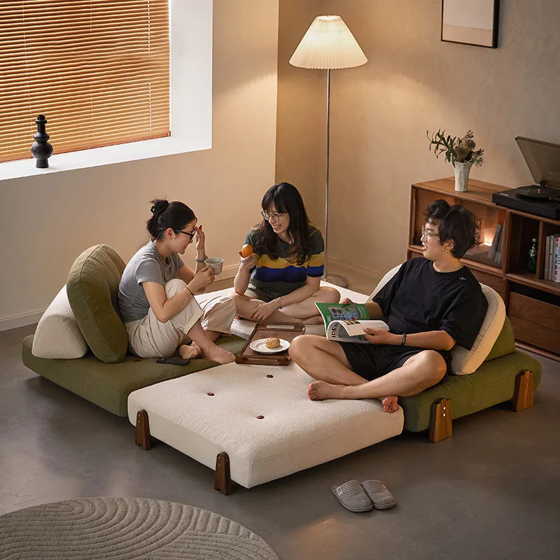 Furniture module combination sofa solid wood tofu block
