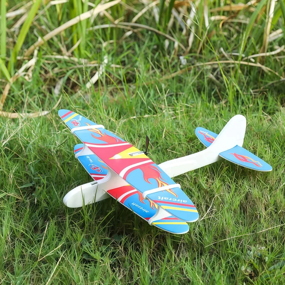 Planeador de Espuma Eléctrico |   Avión de Lanzamiento Manual con Carga USB |   Modelo de Avión para Exteriores |   Juguete de Modelo para Armar al Aire Libre