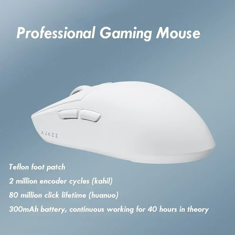 Ajazz Aj139pro Dual Mode Gaming Mouse Lightweight 26000dpi Adjustable Paw3395 Wireless Wired Gaming Office Computer Peripheral