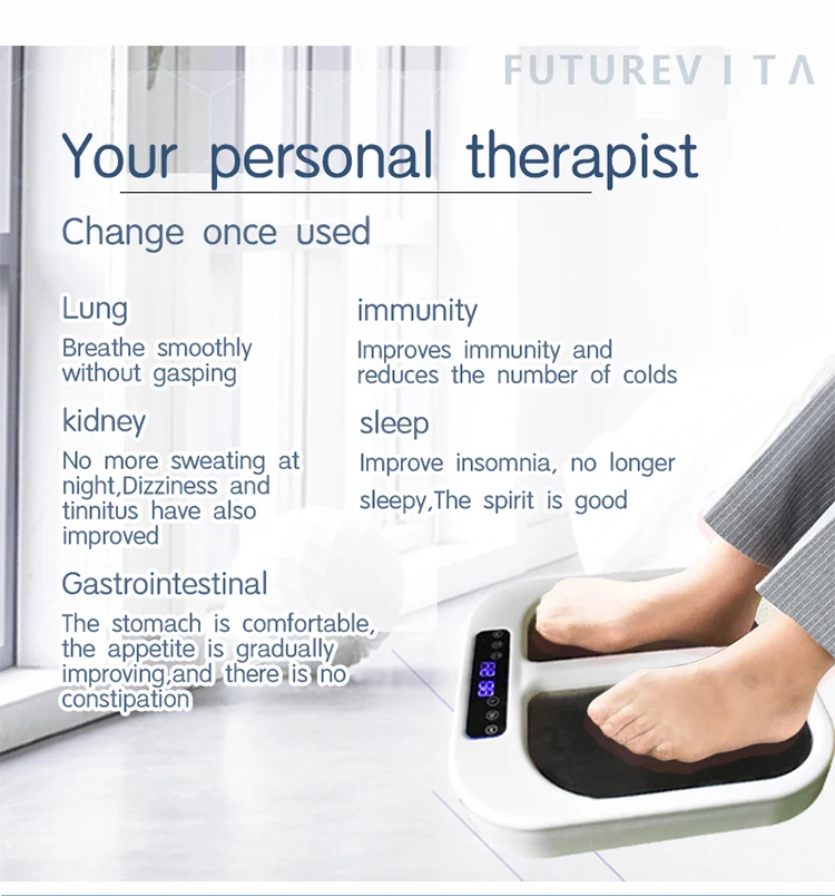2025 جديد الكهربائية الحرارية ميريديان مدلك قدم تيراهيرتز الساق مدلك قدم للدورة الدموية