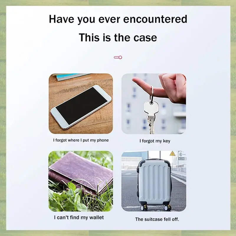 N15R-4X Mini GPS Tracker Wireless Bluetooth 5.0 Anti-Lost Device Smart Locator Pet Key Wallet Tracker With Key Ring Black