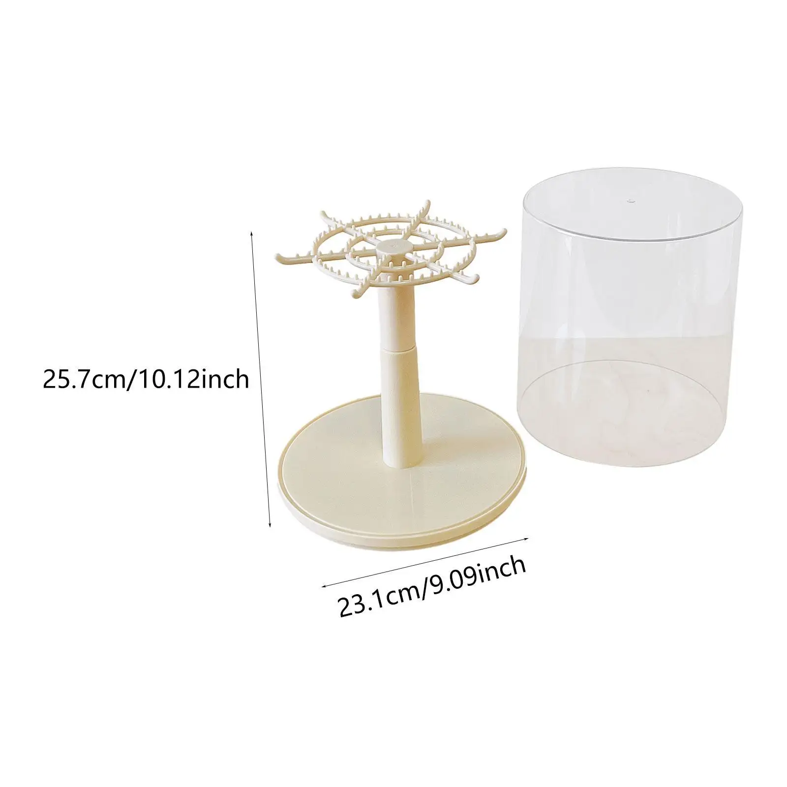Figure Display Rotating Dustproof Showcase All Round Doll Display Stand for Keychain Mini Toy Anime Characters