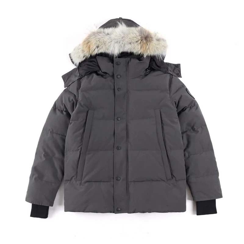 Clássico engrossar quente jaqueta masculina à prova de vento casual capuz de pele casacos de inverno feminino algodão acolchoado neve parkas à prova dwaterproof água