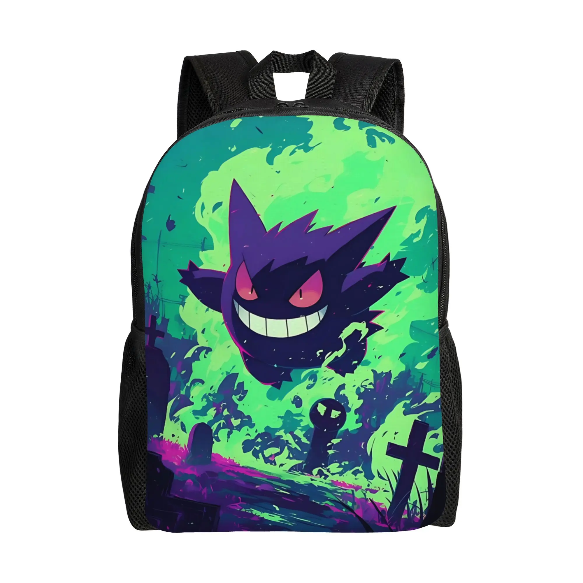Fashion Pokemon Halloween Gengar Backpack Daypack  mochila School Large Capacity Rucksack