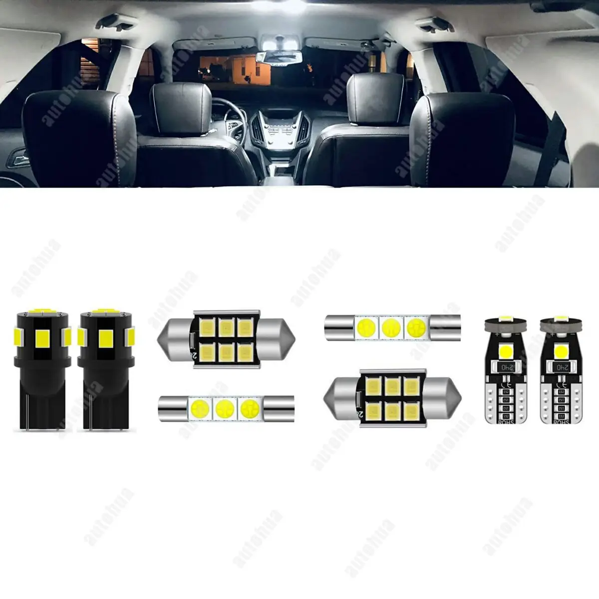 LED Interior Lights For Toyota Corolla 2003-2021 White 6000K LED Lighting 23Pcs