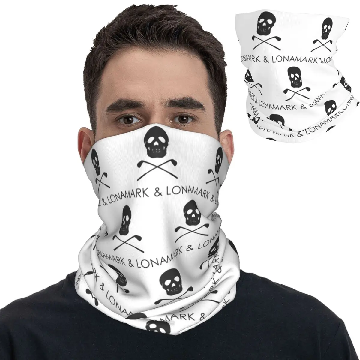 Mark & Lona Golf Lover Bandana Neck Cover Printed Mask Scarf Multifunctional Headwear Riding for Men Women Adult All Season