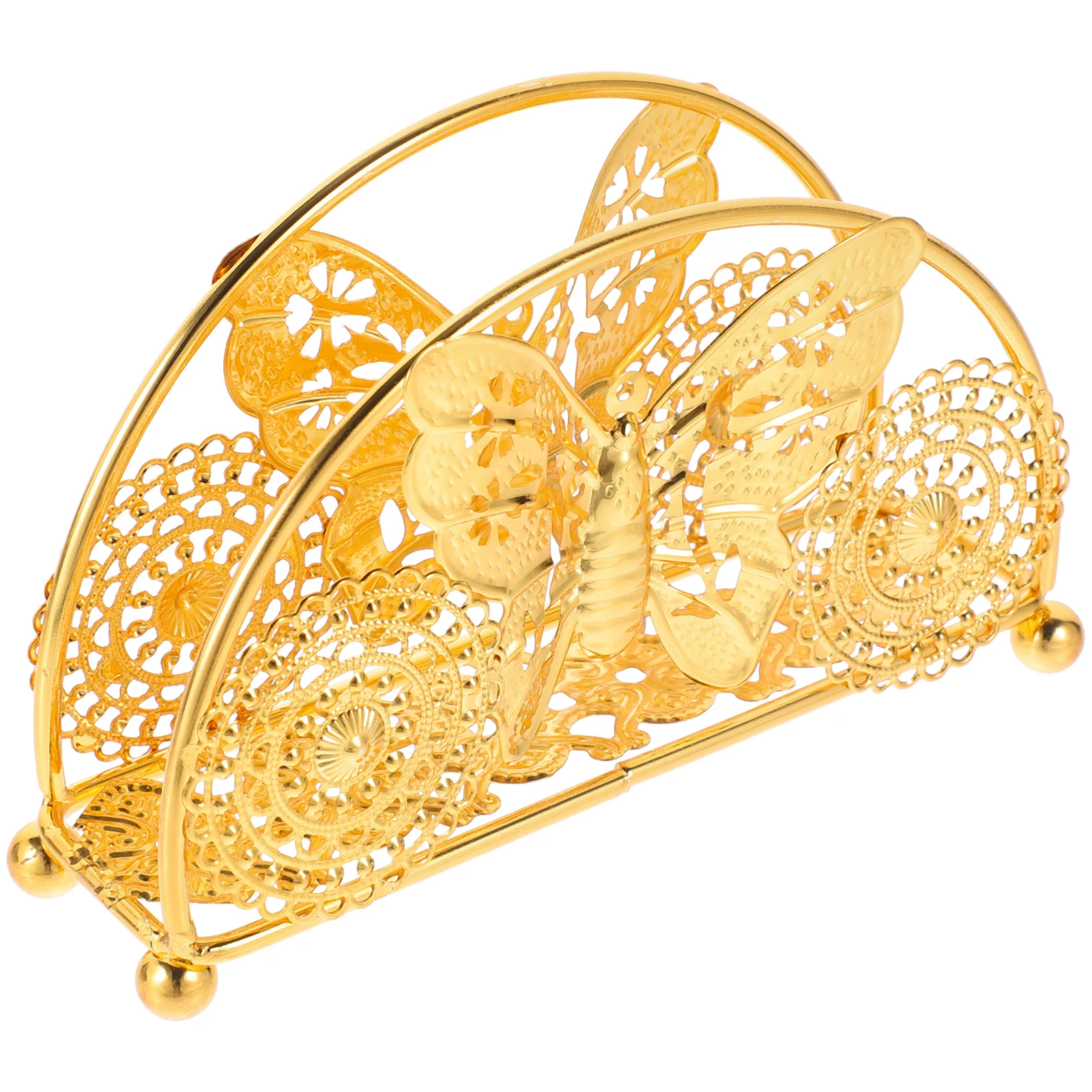 

Dining Table Iron Paper Towel Holder Napkin Holders Storage Bathroom for Tables