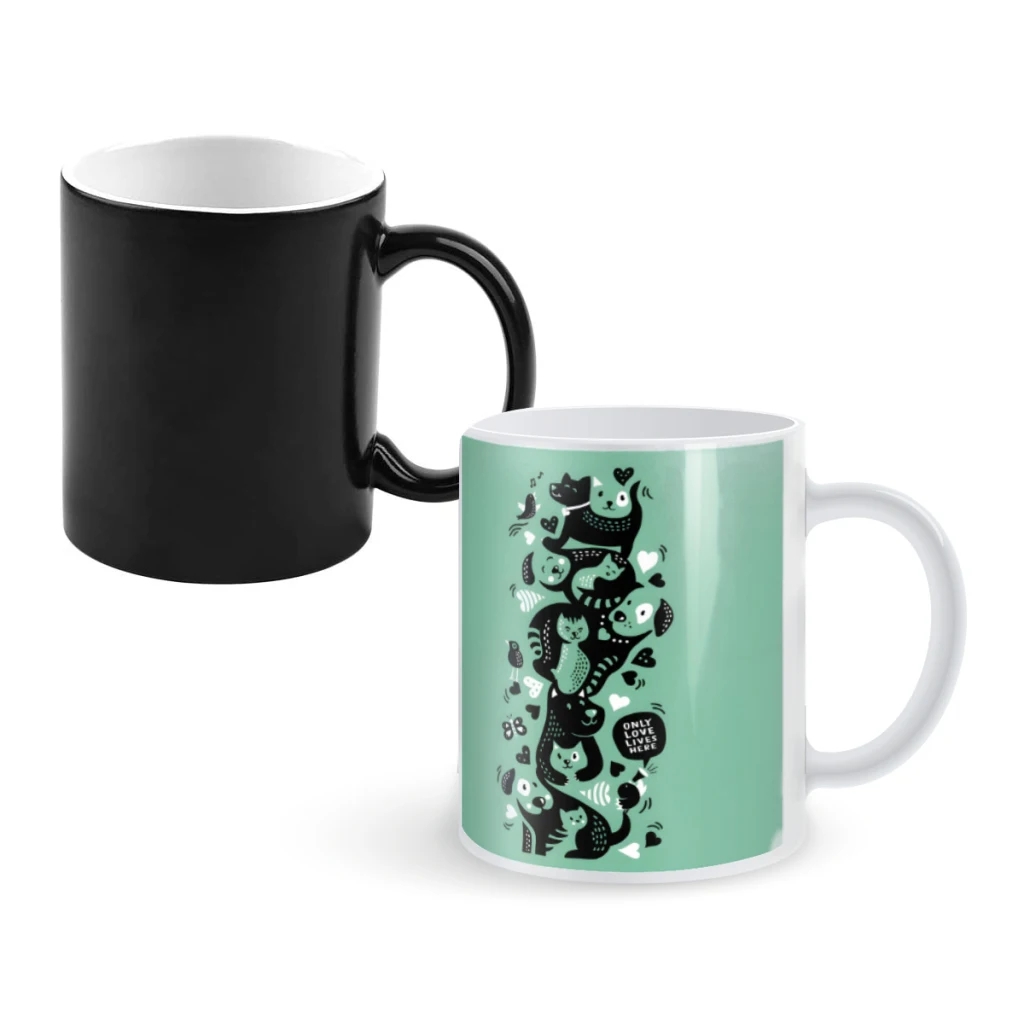 

All About LoveCoffee Mugs And Mug Creative Color Change Tea Cup Ceramic Milk Cups Novelty Gifts