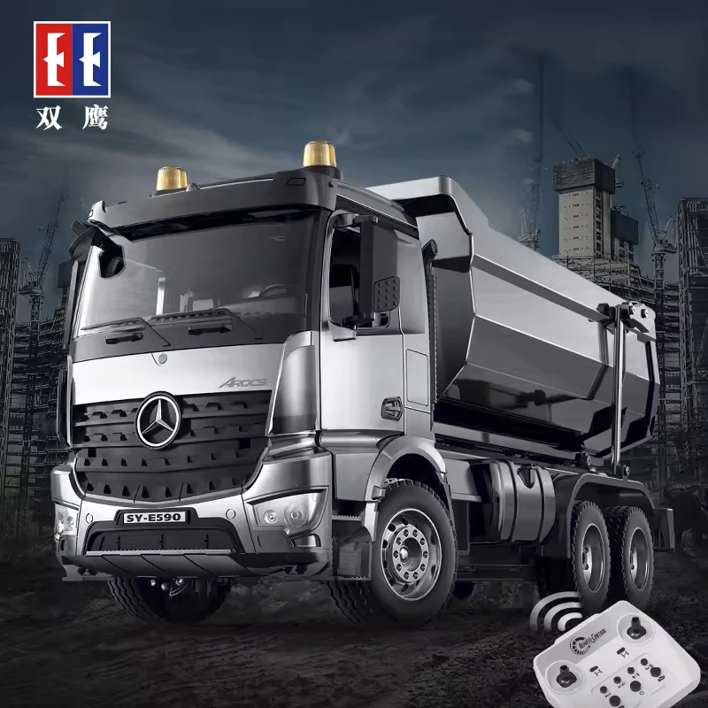 

Double E E590 RC Car 6ch Remote Control Truck 1:20 Radio-control Dump Trucks 2.4G Electric Toy Engineering Vehicle Children Gift
