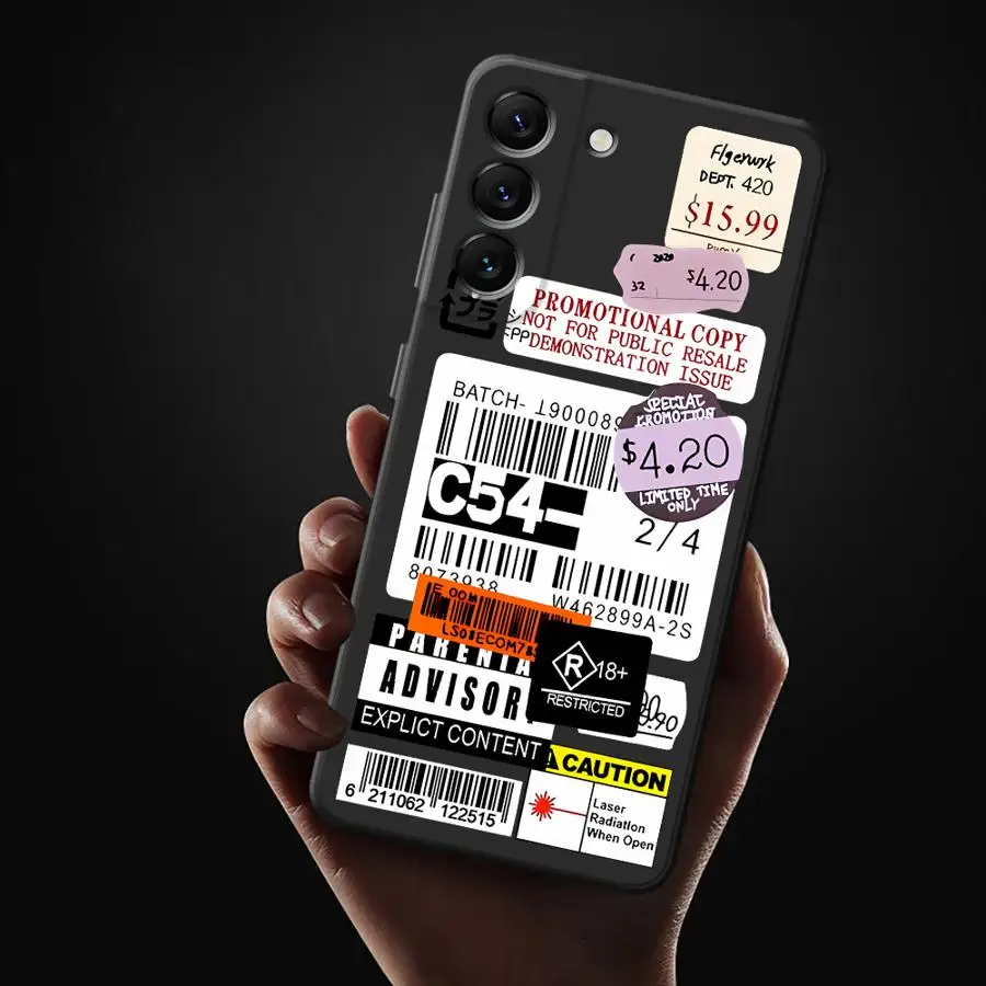 Fashionable Travel Retro Label Phone Case for Samsung Galaxy A22 A23 A25 A21s A24 4G A32 A33 A34 A51 A52 A52s A53 A73 5G Cover