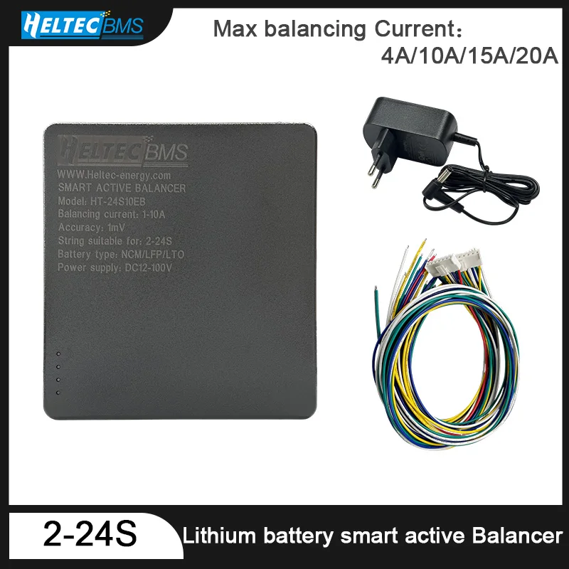 

4A 10A 15A 20A Smart Active Balancer 3S 4S 5S 6S 8S 14S 16S 20S 22S 24S Lifepo4 / Lipo/ LTO Battery Equalization With APP