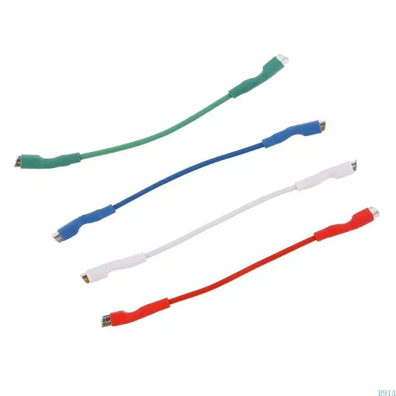 R91A 4pcs عالمي 50 مم خرطوشة فونو كابل الرؤوس الأسلاك للاصدة من 1.2-1.3 ملم دبابيس القرص الدوار