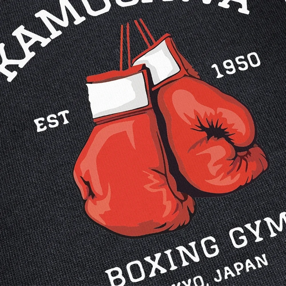 Hajime No Ippo t-shirty Anime Kamogawa boks siłownia T Shirt mężczyźni Makunouchi KGB graficzne t-shirty odzież lato luźna odzież uliczna