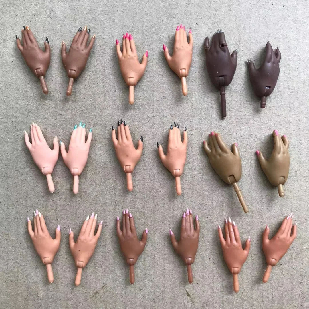 Doll Replacement Hands White Brown Black Skin Doll Parts Original Doll Accessories Colorful Doll Decors