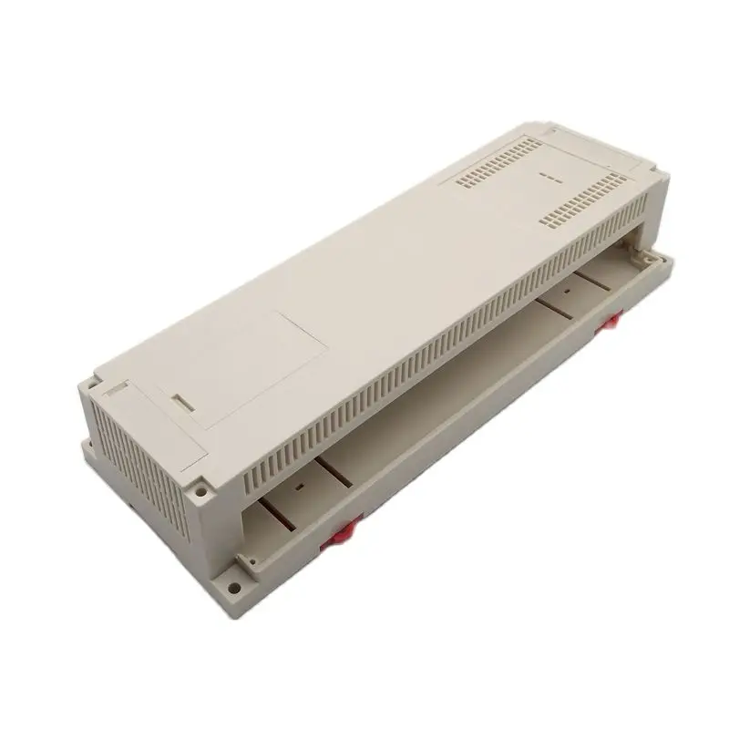 LK-PLC22 China Manufacture Plastic Industrial Din Rail Mount Enclosure Abs Junction Box Cable Housing 300x110x60mm