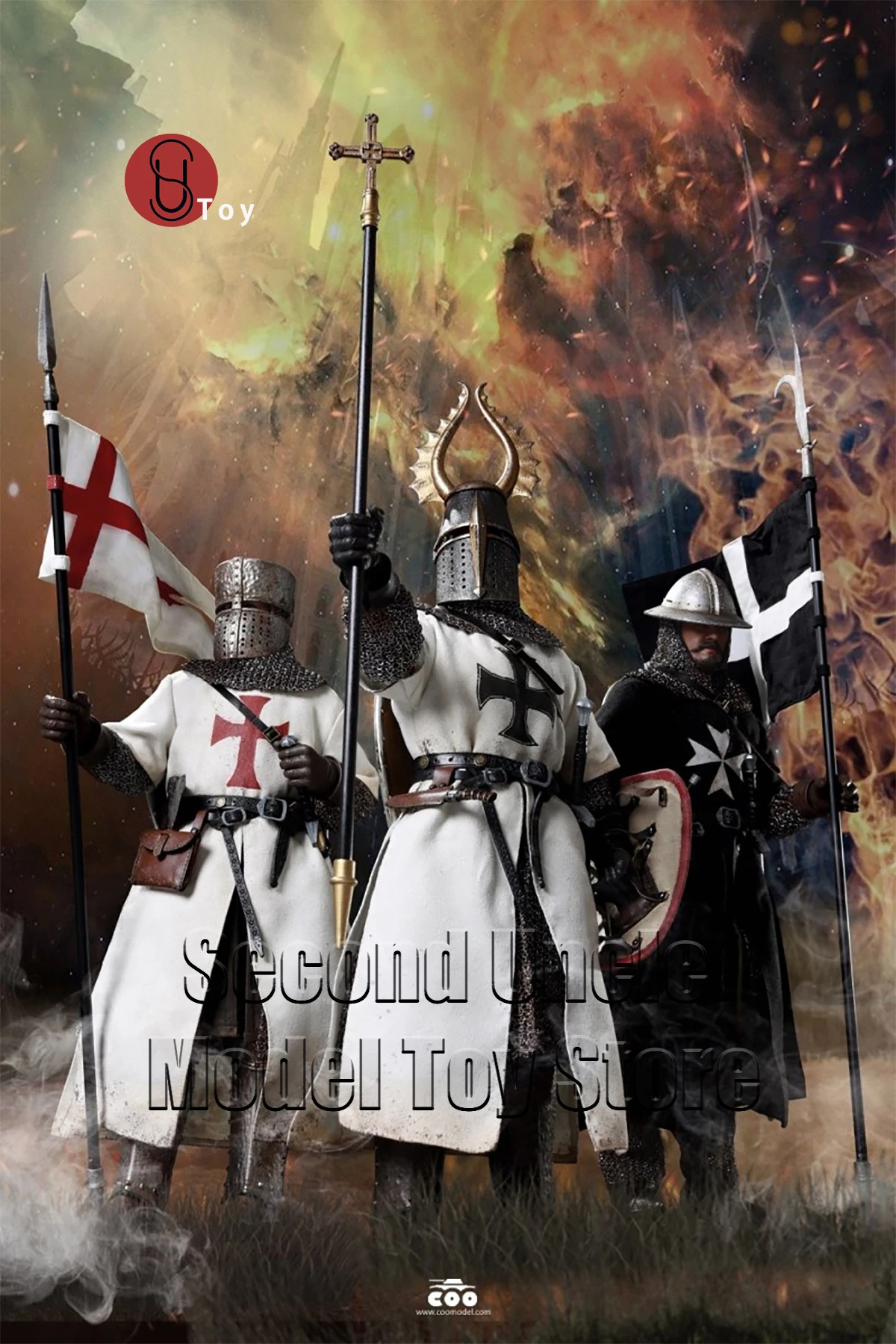 

COOMODEL SE058 1/6 Empire Series Crusader Knight Three Sons Set Action Figure Full Set Collectible Model Toys Gift