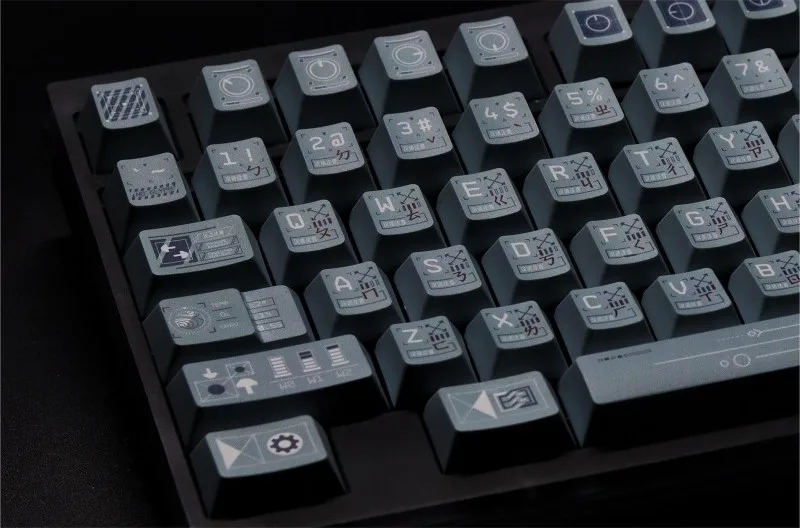 142 tasti/set Starfield Tema Copritasti PBT Dye Subbed Copritasti Cherry Profilo Anime Gaming Keycap Per 61 64 68 87 96 104