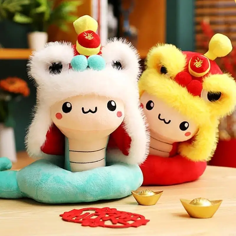 CORB Neujahrsverzierung, Zodiacs Snake Plüschspielzeug gefülltes Tierplüschspielzeugplüschpuppen