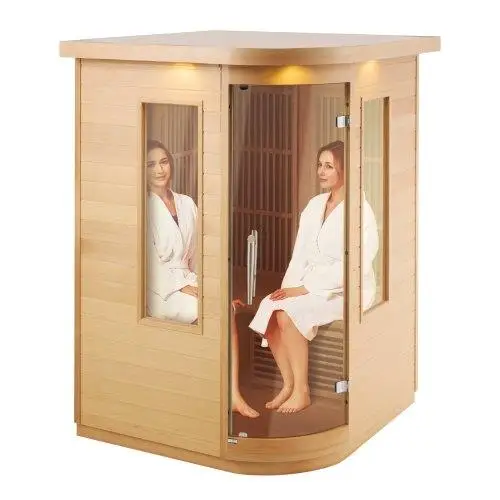 for 2 Person Far Infrared Wooden Sauna Room Spa - 1850W Home Sauna for Relaxation