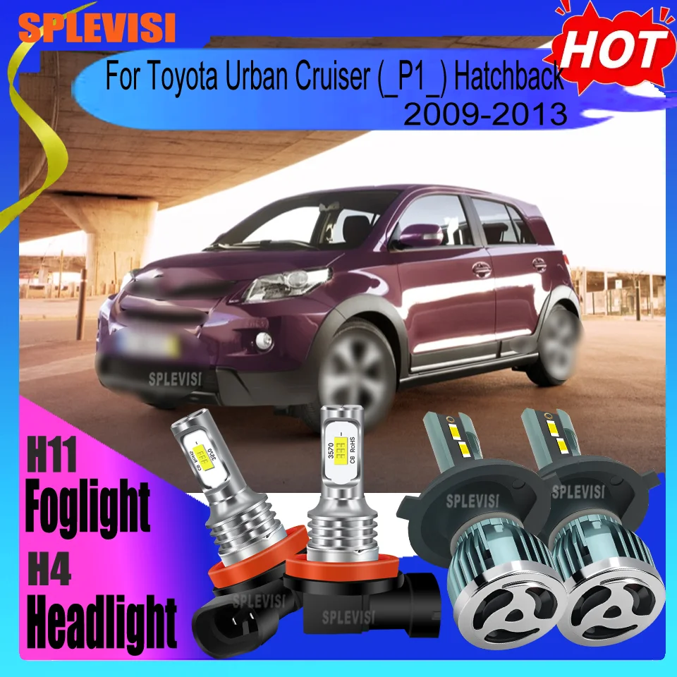 

Improved Night Lighting Performance LED H4 H11 Headlight Fog For Toyota Urban Cruiser (_P1_) Hatchback 2009 2010 2011 2012 2013