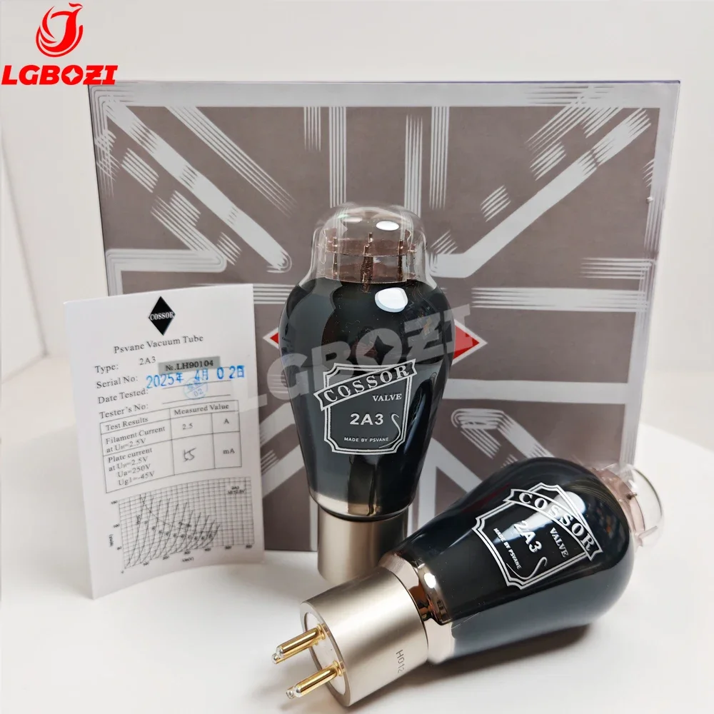 PSVANE COSSOR 2A3 Tubo de vacío - Kit de actualización de audio de alta fidelidad, sonido británico, Carbon Tech II, amplificador de audio de par combinado