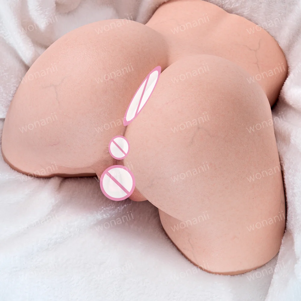 Simulando el trasero grande sexy de las mujeres, nuevo material de silicona, cuerpo femenino realista inferior, insertable, muñeca sexy, textura de la piel real, suave
