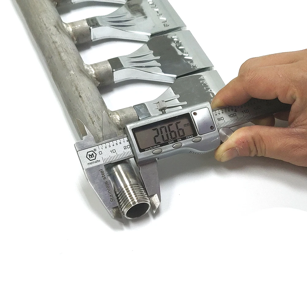 Stainless Steel 70cm 12 Holes Integrated Compressed Air Nozzle Connector Industrial Blow Dry Nozzle Spray Rod