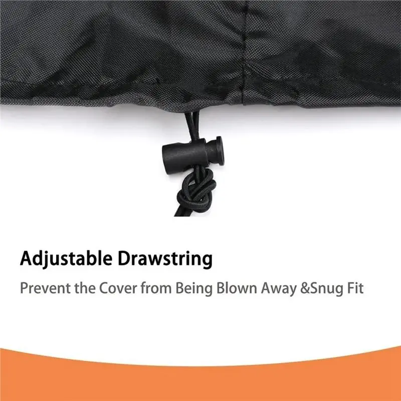 AT21-Waterproof Rain Barrel Cover 55 Gallon Drum Cover With Stretchable Drawstring Fits Most Water Barrels And Trash Cans