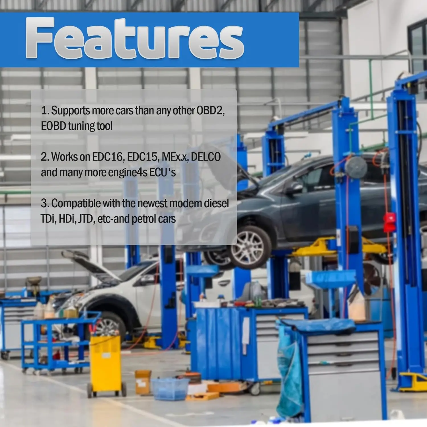 كابل VAG Galletto 1260 Obd2 لسيارات Audi TDi HDI JTD Petrol، أداة ضبط القراءة/الكتابة ومبرمج المتعري ECU #3