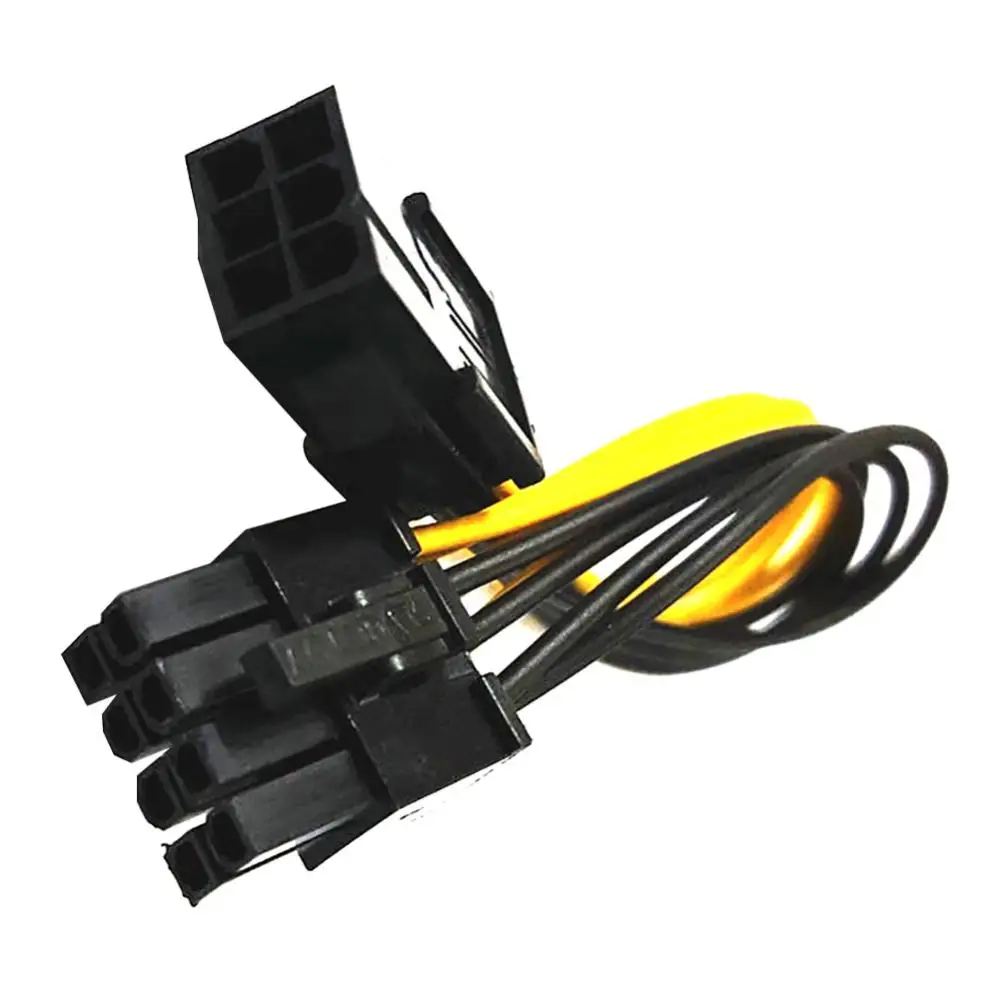 6-Pin to 8-Pin PCI-E Power Converter Extension Cable for Video Card Graphics