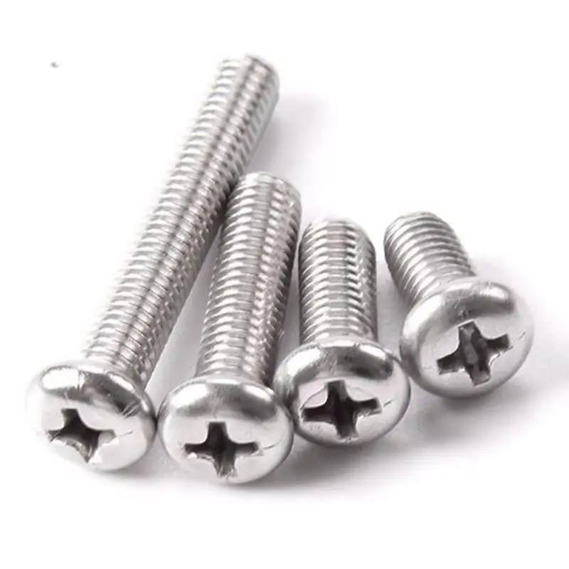 100 قطعة M4 فيليبس الصليب راحة مسامير مستديرة الرأس الفولاذ المقاوم للصدأ 304 A2 البراغي للأجهزة والأدوات #1