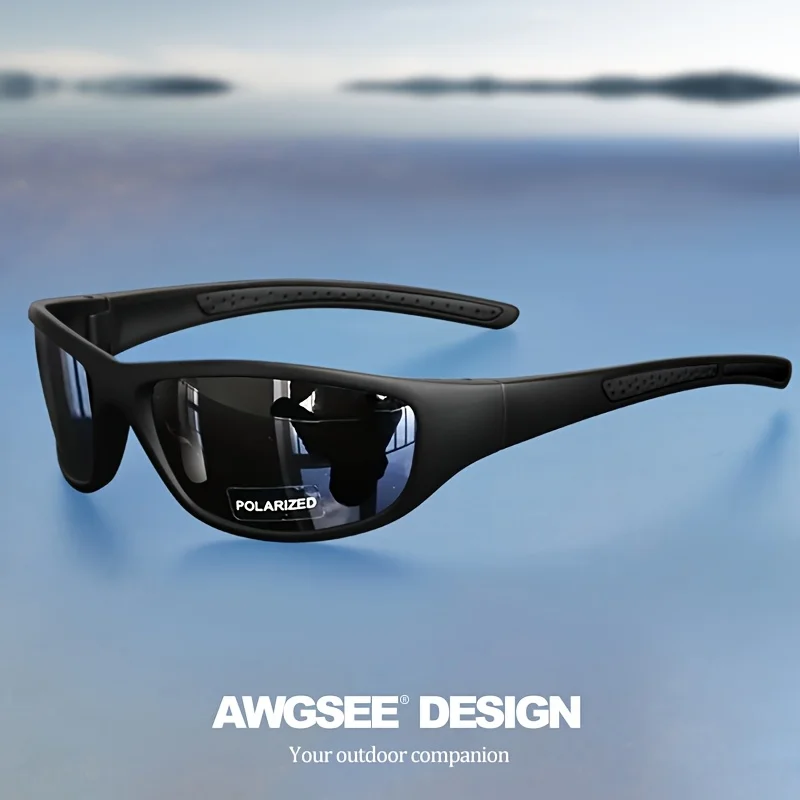 Fashion Polarized Sports Full Surround Glasses Luxurious Design Soft Mirror Leg Soutdoor Fishing Hiking Adventure Travel Glasses
