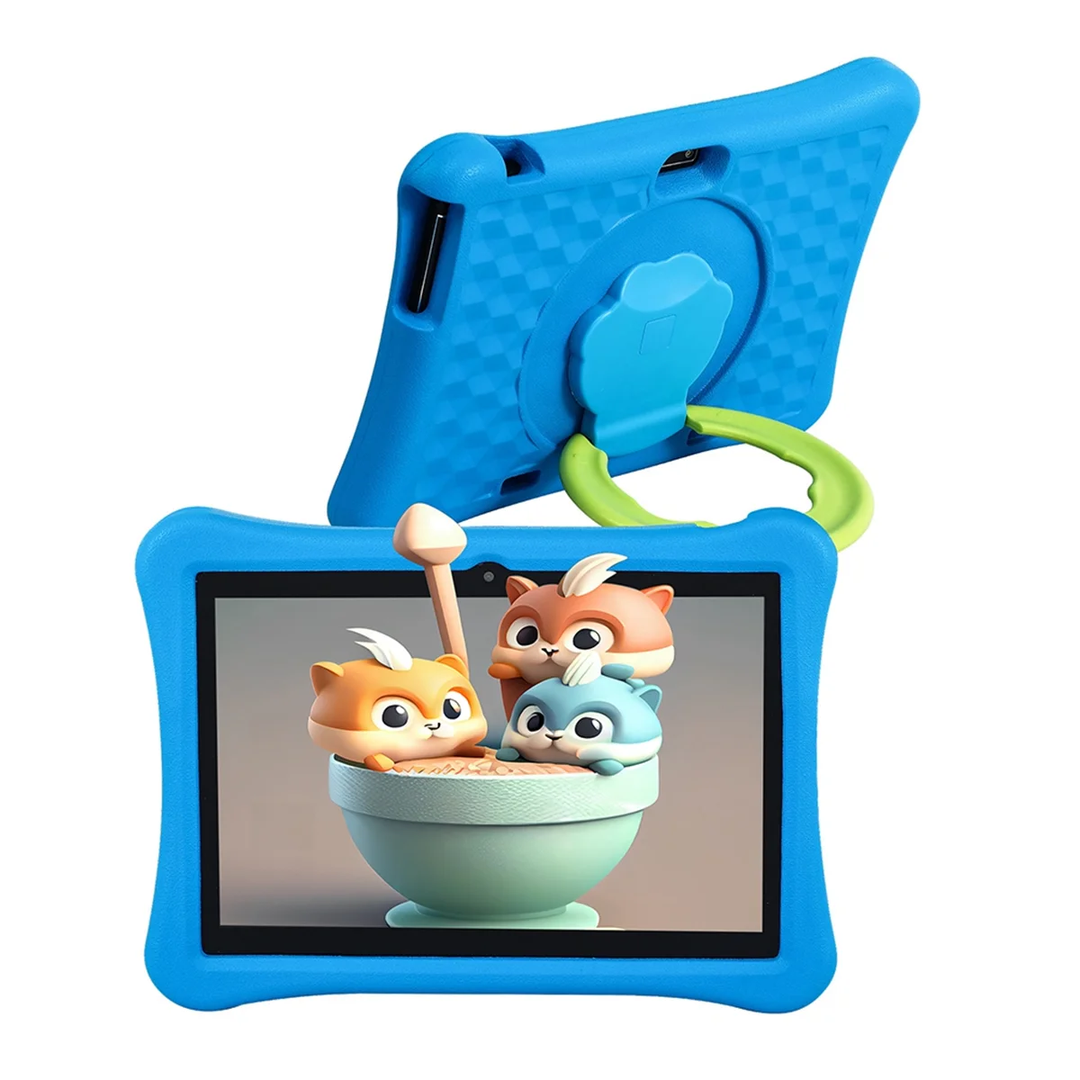 

10 Inches Children Tablet for A133 Android 4+64G Smart Learning Machine with Parental Controls EVA Tablet EU Plug Blue