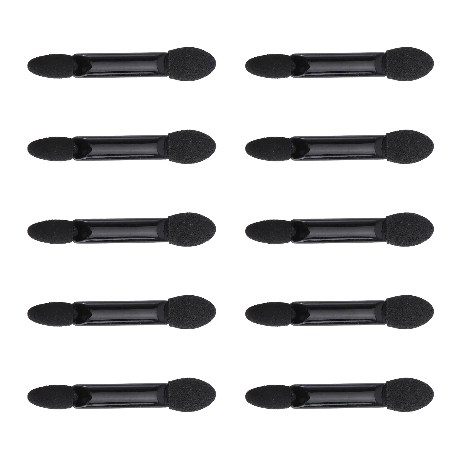 10 個のアイシャドウスポンジアプリケーター使い捨て両面ブレンドツールナチュラルからドラマチックな外観までビジネスホリデー使用に最適