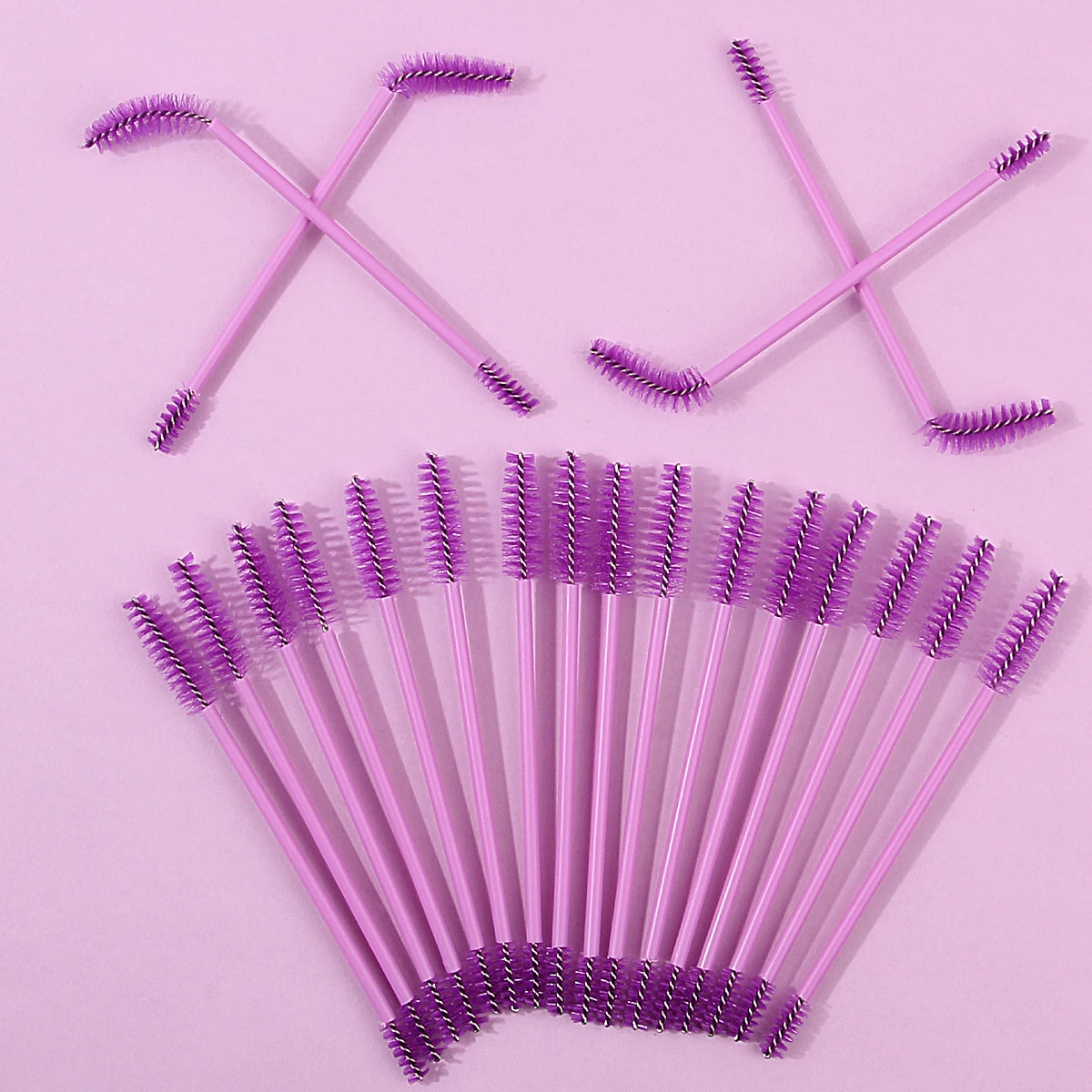 20PCS spiral mascara brush and eyebrow brush are reusable multi-functional professional eye makeup brush tools