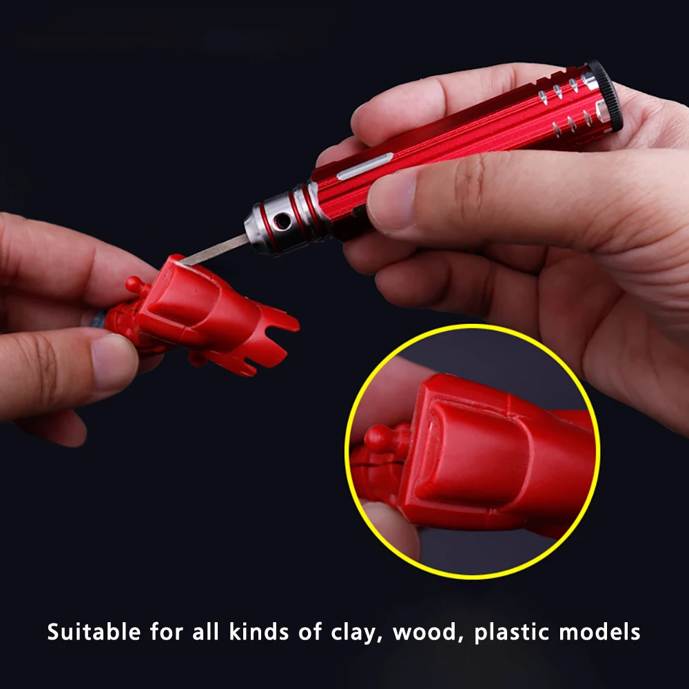 Interchangeable cutter head Clay engraving knife plus hard alloy cutter head model Figure line engraving Woodworking pottery too