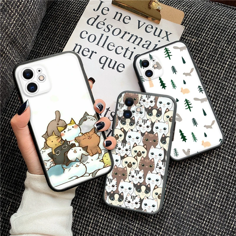 131C Funny cat Soft Case for Redmi Note 11 11S 10 10T 10 Pro Max 10S 9T 9 9S 8 8T 7 Xiaomi Mi 11 11I 12 12X