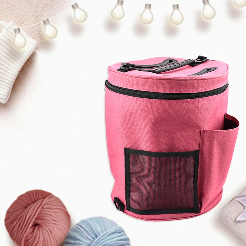 

Large Crochet Storage Organizer Bag Big Yarn Carrier Handheld Tote Yarn Ball Storage Knitting Craft Organizer Knitting Bag