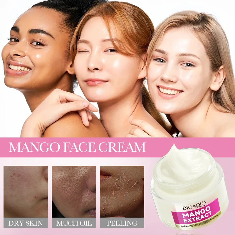 BIOAQUA مانجو كريم وجه ترطيب تبييض مكافحة الشيخوخة المضادة للتجاعيد كريم وجه منتجات العناية بالبشرة الوجه