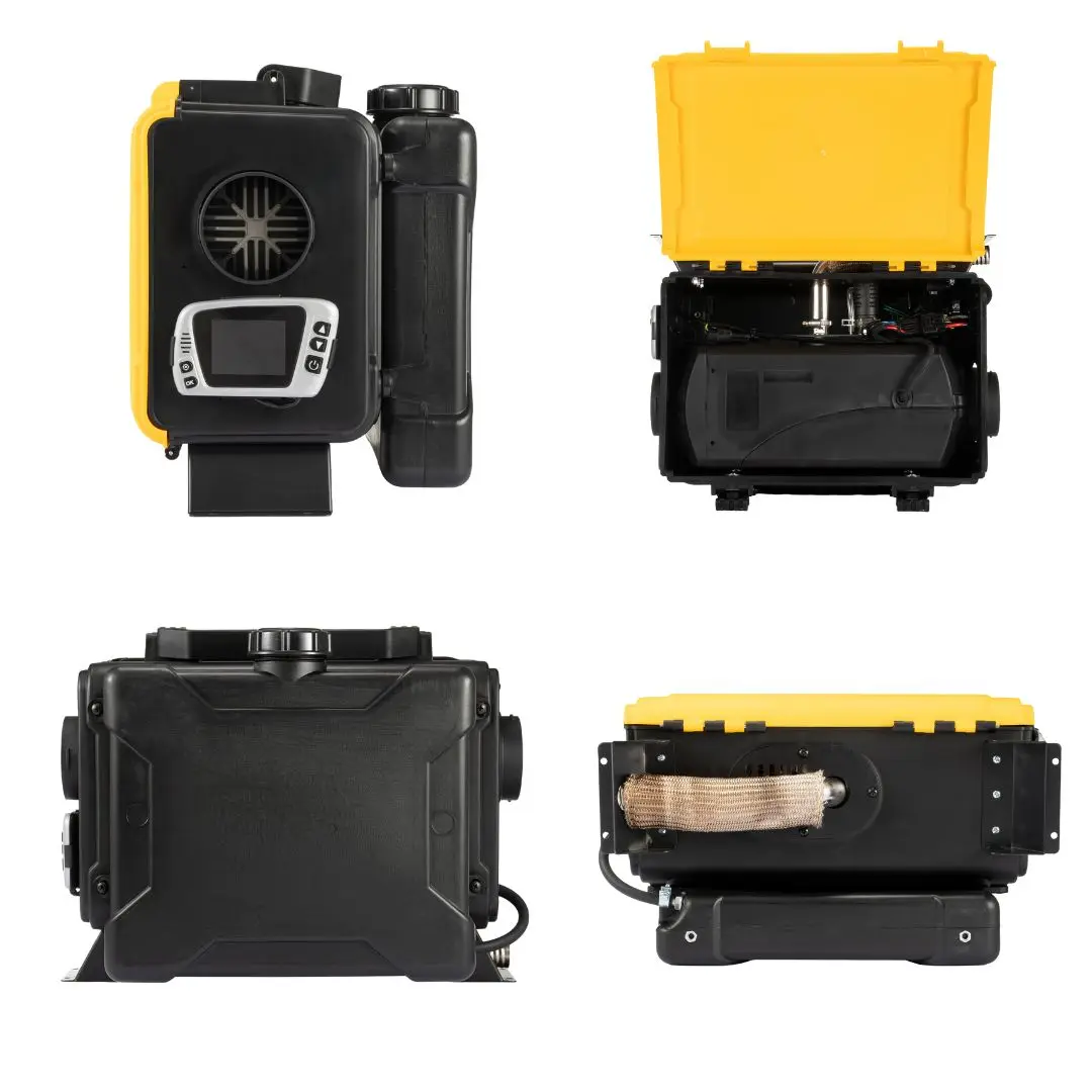 12V/110V 8KW Portable TOOLBOX Diesel Air Heater , 5500m Adaptive Plateau, Internal Circulation Heating, for Van Truck RV Camper