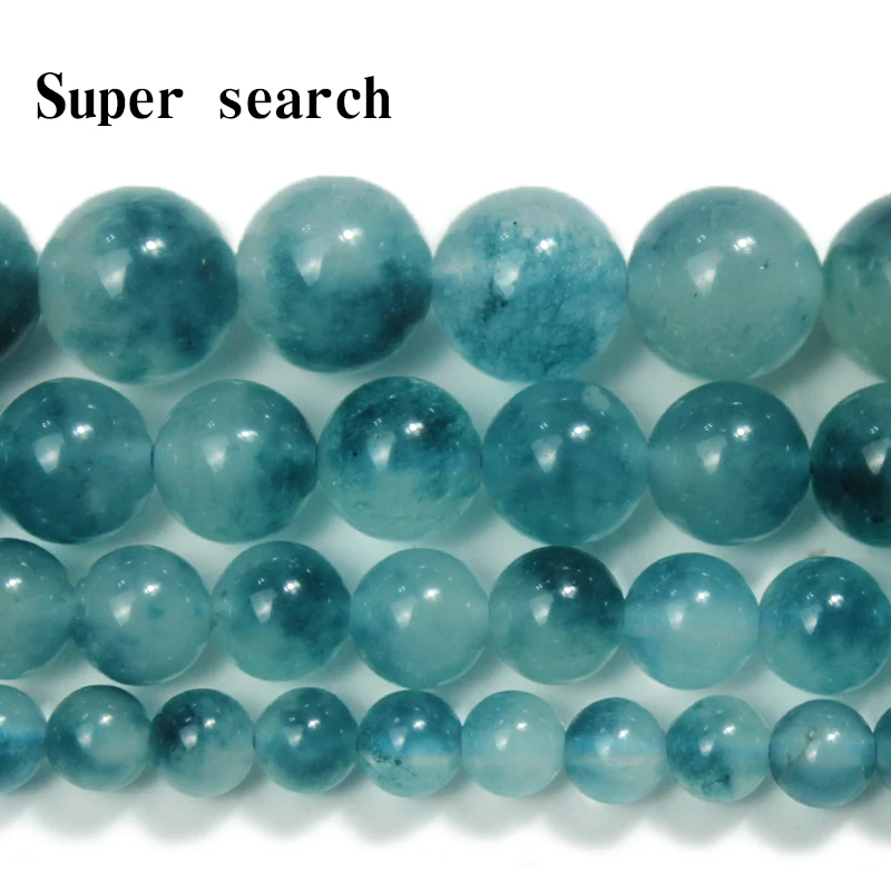 Natural Blackish green Chalcedony Jades Gem Stone Beads Loose Beads For Jewelry Making DIY Charms Bracelets 15