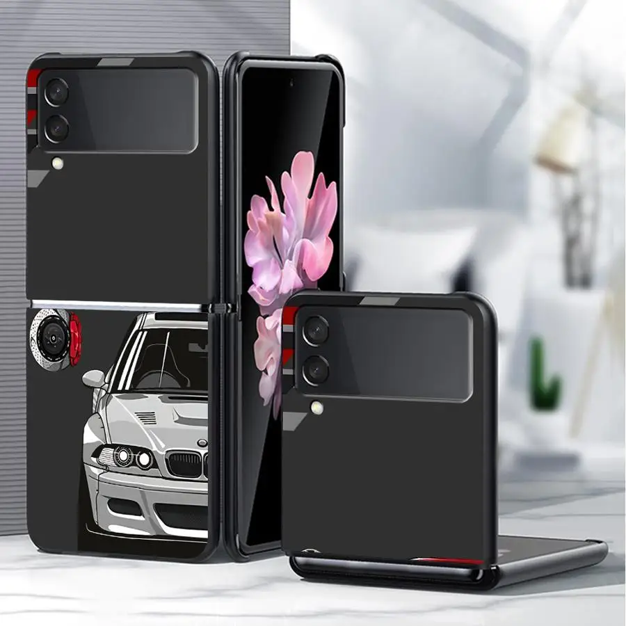 Case for Samsung Galaxy ZFlip4 ZFlip6 ZFlip3 Z Flip 7 6 5 4 3 ZFlip5 ZFlip7 FE Hard Phone Cover Sprot Car