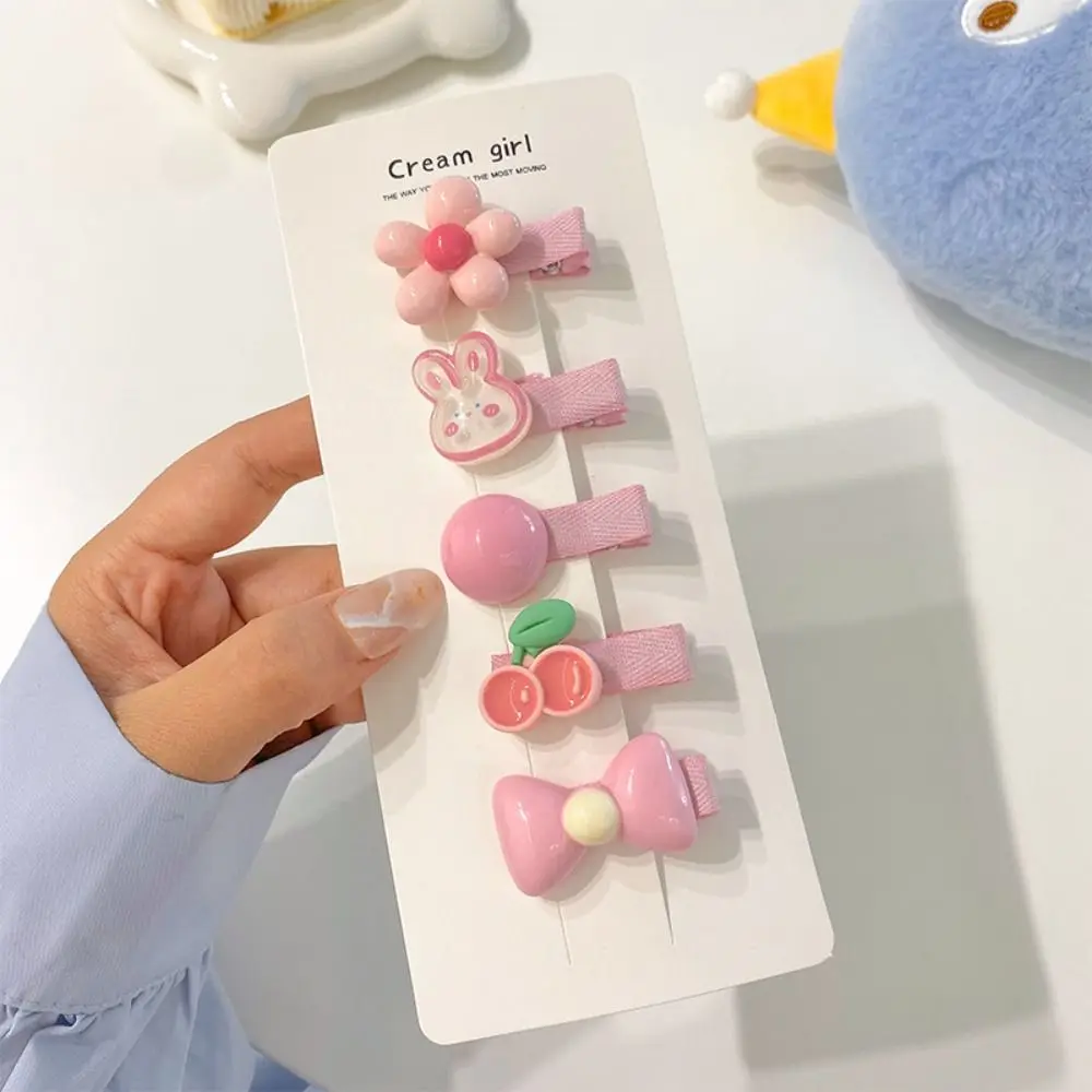 

5pcs/Set New Cute Cartoon Hair Clips Sweet Headdress Side Barrettes Headwear