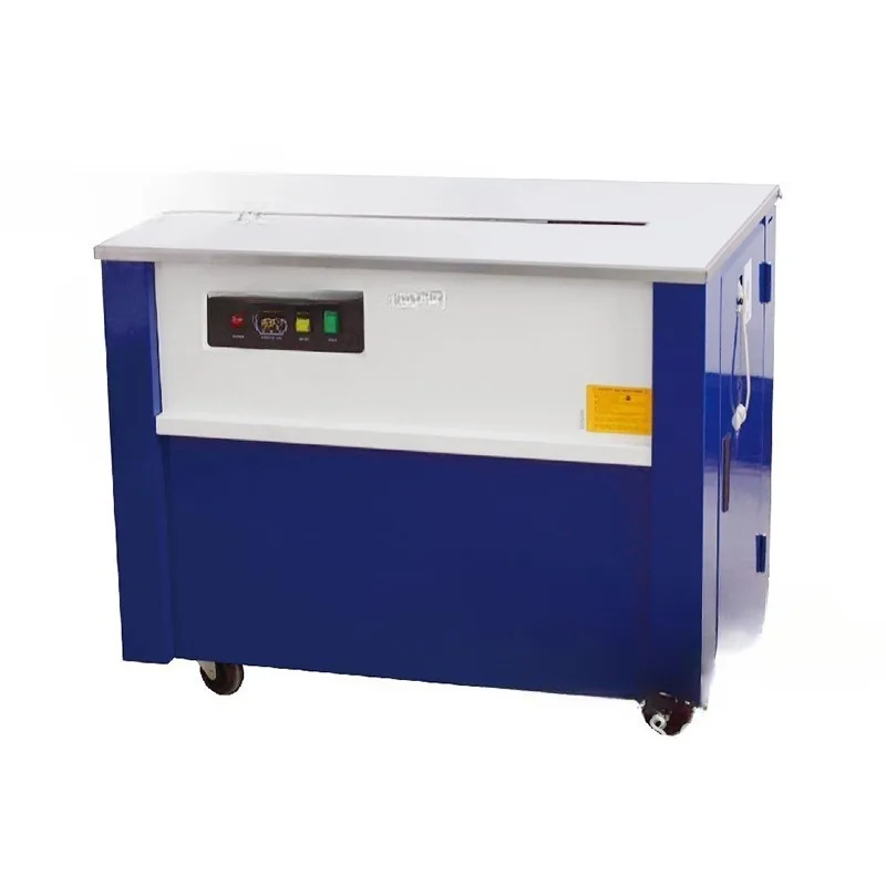 Electric carton strapping machine carton baler one-shaped semi-automatic high table baler