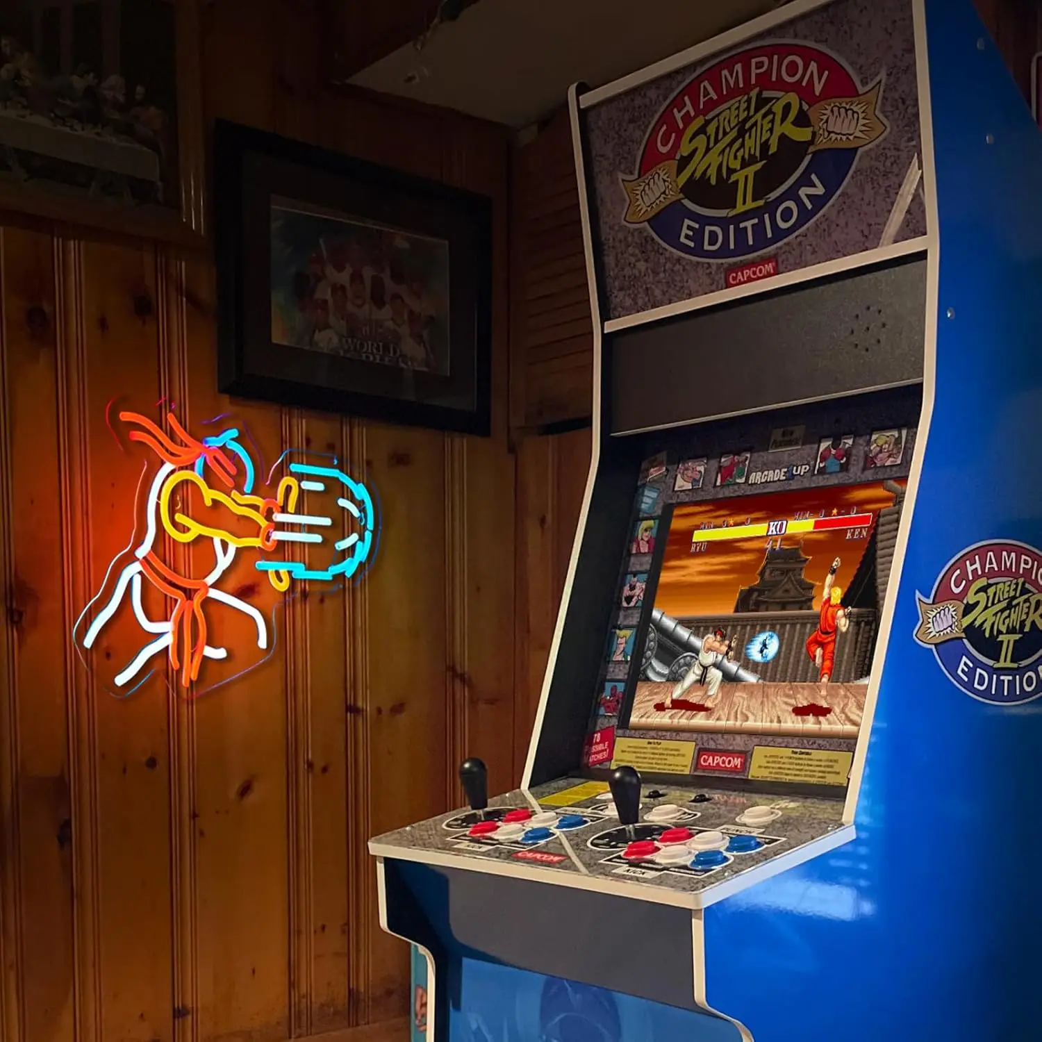 Game Fighter Neon Schild, dimmbare Neonlichter für Jungenzimmer, Spielzimmer, Schlafzimmer, Männerhöhle, Party-Dekoration, Ästhetik, Zeichnen, Geburtstagsgeschenke