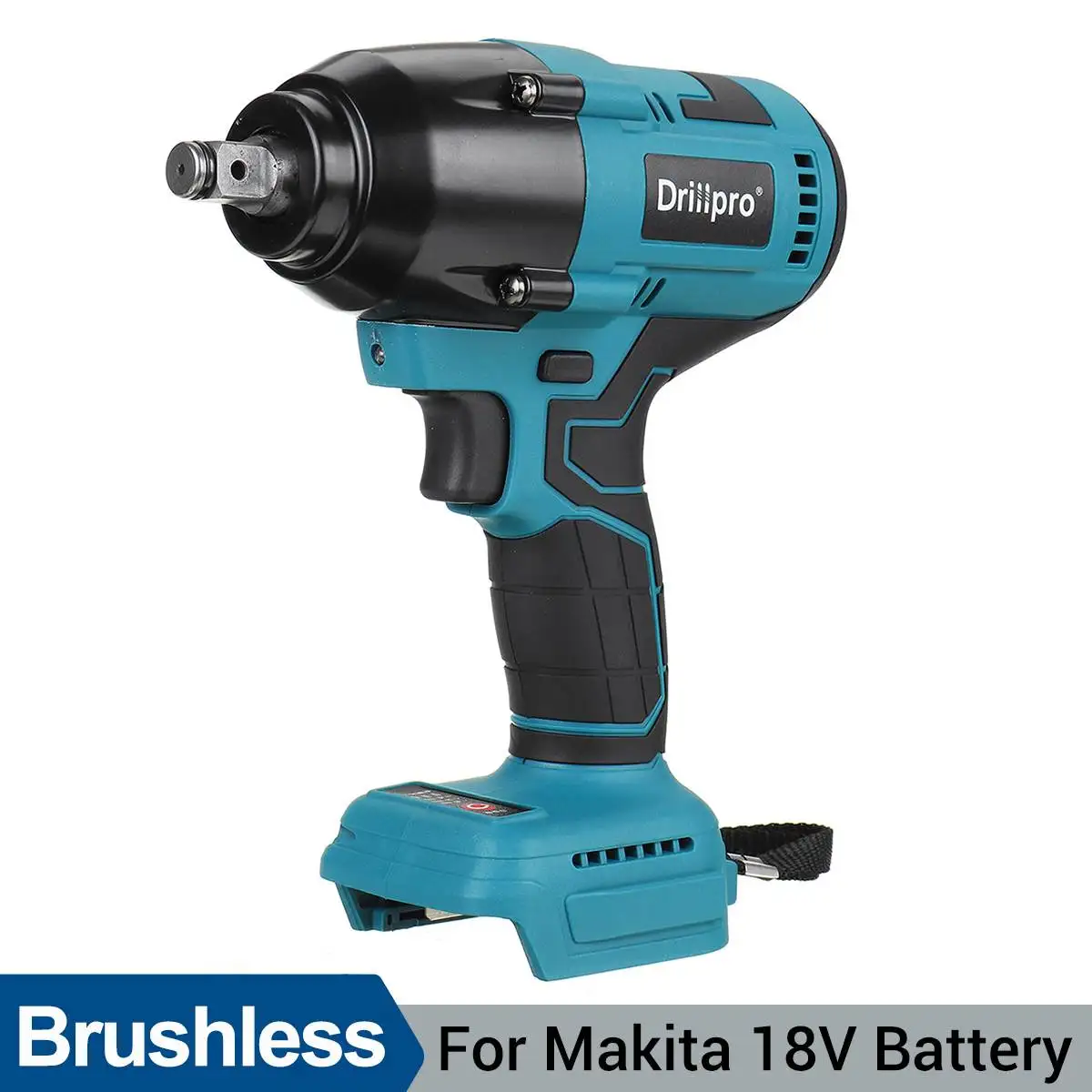 

Drillpro 1/2 Inch Electric Impact Wrench 800N.m High Torque Socket Wrench Car Truck Repairing Power Tool For Makita 18V Battery