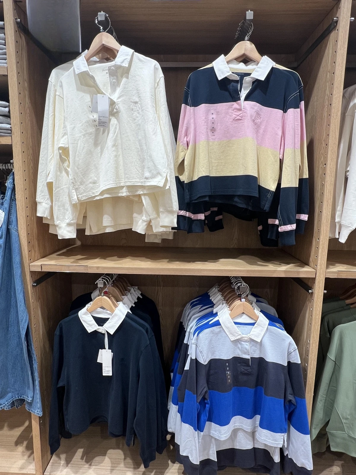 Casual Striped Long Sleeve  Shirt Women's Spring Autumn Miu Style Versatile Loose Fit T-Shirt Upper Body Creative Pattern