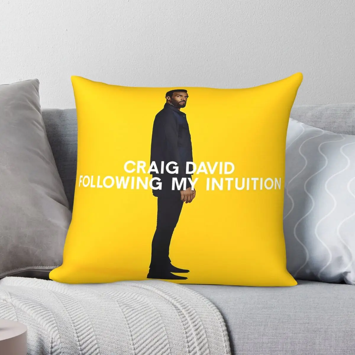 Craig David Following My Intuition Square Pillowcase Polyester Linen Velvet Creative Decorative Throw Pillow Case Bed Cover 18